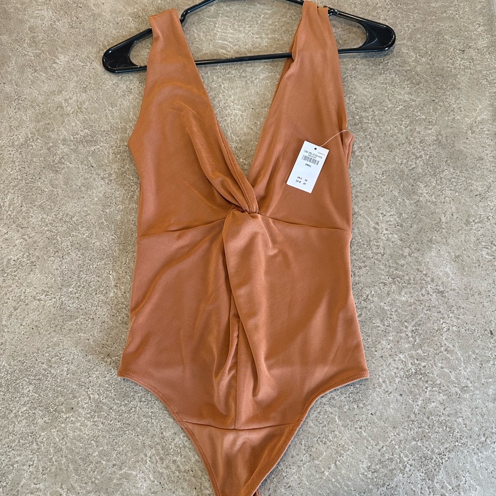 A&F Brownish Orange Sexy Bodysuit for Women